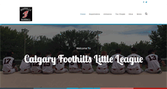 Desktop Screenshot of foothillslittleleague.org